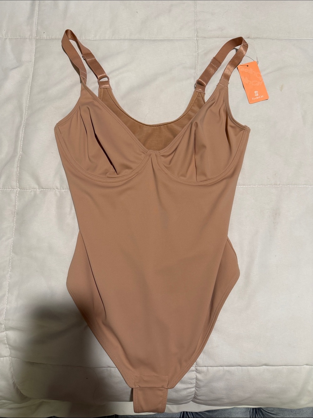 Mauve-Tan One-Piece Bodysuit